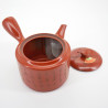 japanese red calligraphy terracotta teapot 0,5L SHUDORO