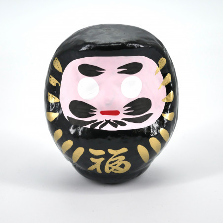 bambola giapponese, protezione, DARUMA, nero