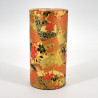 boîte à thé japonaise rouge dorée en papier washi KOGANE