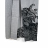Japanese cotton prestige yukata for women NAMIZENSU black