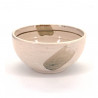 Japanische keramische Suppenschüssel, SHIRO, weiß