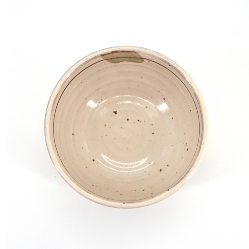 ciotola di zuppa giapponese in ceramica, SHIRO, bianco