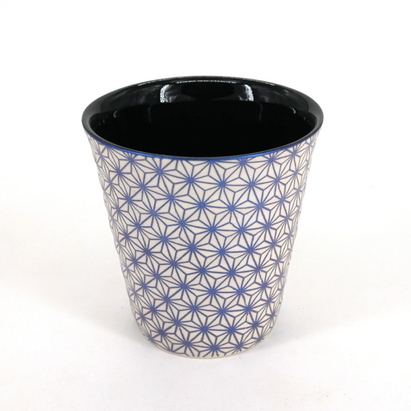 japanische Teetasse aus keramik, ASANOHA beige und blaue
