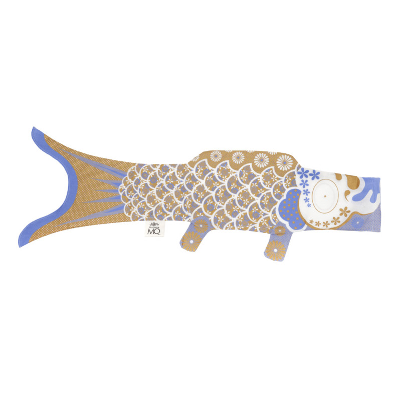 manica a vento a forma di carpa koi d'oro KOINOBORI GOLD