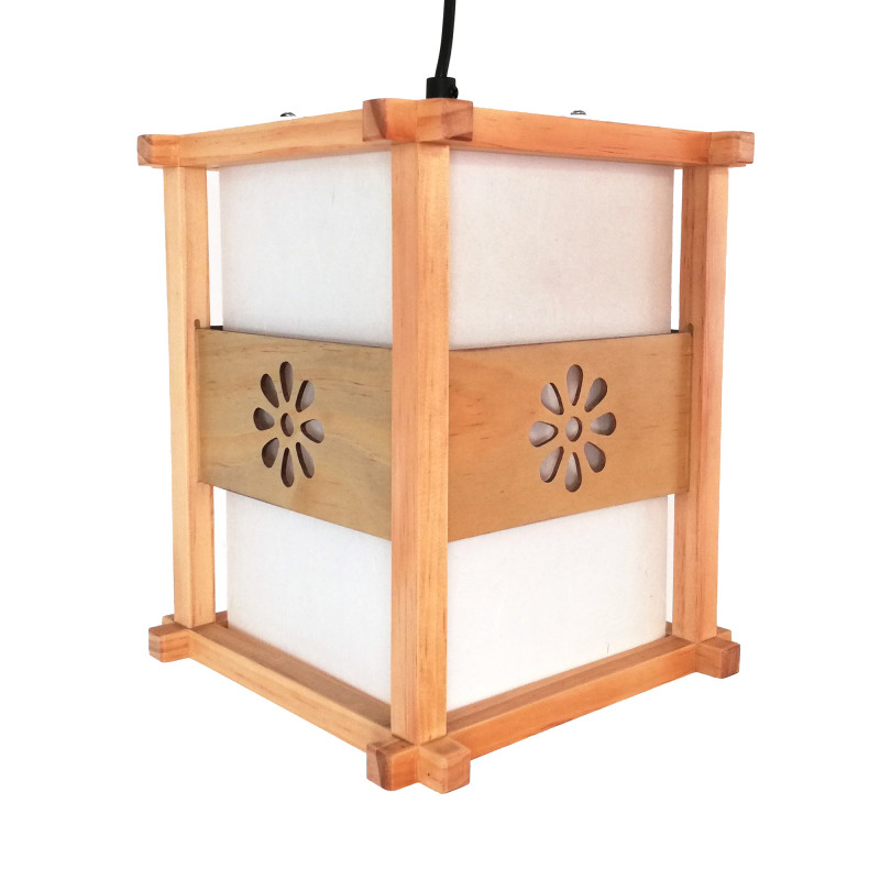 Lampe japonaise plafonnier couleur naturelle IDO