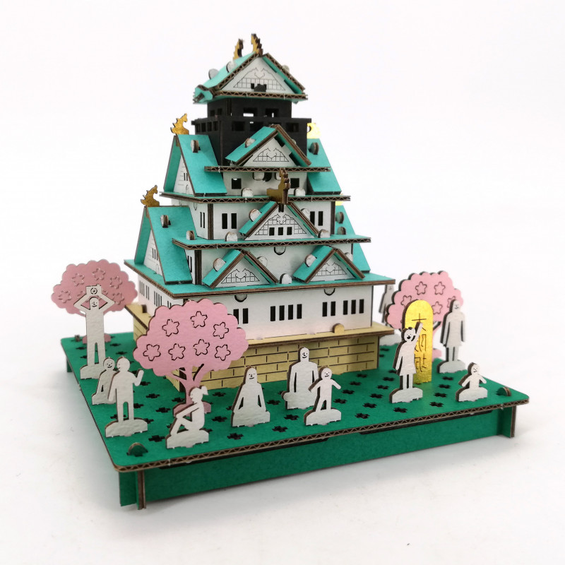 mini modello di cartone, OSAKA-JO, Castello di Osaka