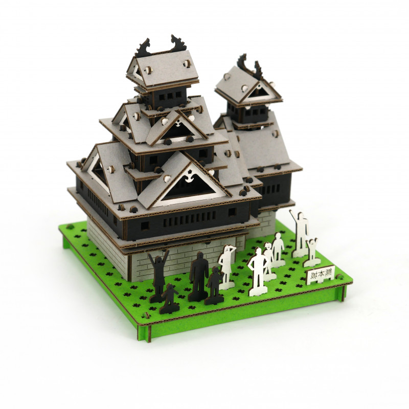 mini cardboard mockup, KUMAMOTO-JO, Kumamoto Castle