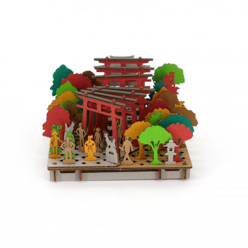 Mini-Karton-Modell, INARI, Heiligtum von Inari