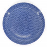 japanische blaue runde platte aus keramik, SEIGAIHA, wellen
