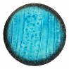 Japanische runde Keramikplatte, LAGOON, türkisblau