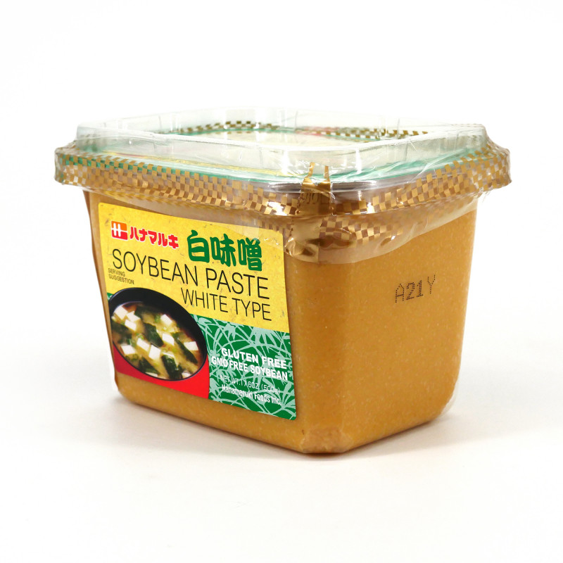 Gluten-free and GMO-free white Miso paste, HANAMARUKI CUP SHIRO MISO