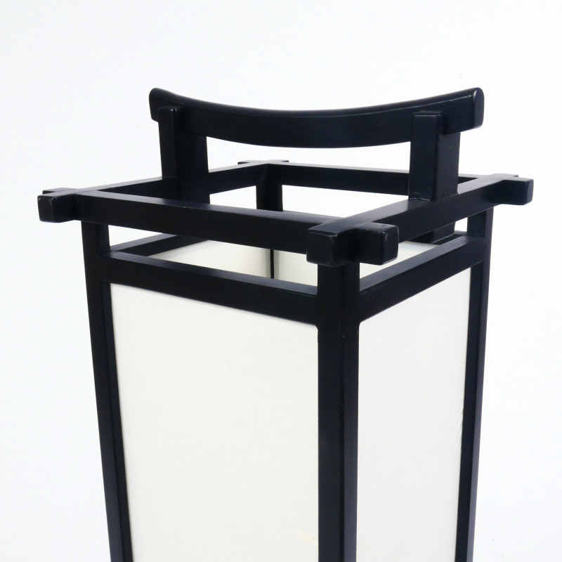 Grande lampada da soggiorno giapponese SHINDEN, nero