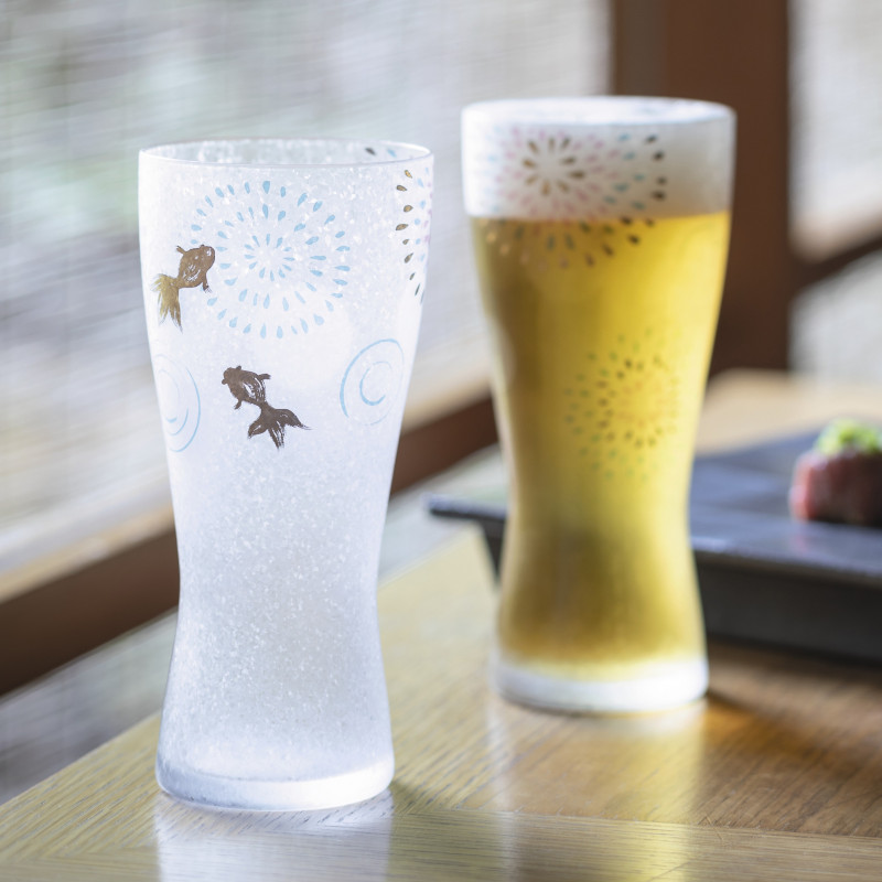 set de 2 verres à bière japonais PREMIUM HANABI