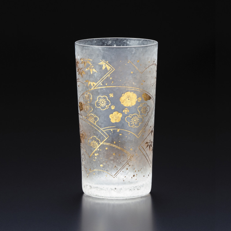 Japanese glass with suehiro pattern - WAKOMON