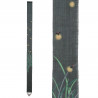 Fine Japanese tapestry in hemp, hand painted, HOTARU, Firefly