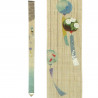 Fino tapiz japonés en cáñamo, pintado a mano, FURIN, Carillon