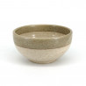 Japanische Keramiksuppenschüssel SHIRATSUYU, beige