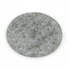 Japanische runde graue Steinplatte - ISHI