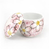 Tazza tradizionale con coperchio - CHAWANMUSHI - fiori iridescenti di sakura