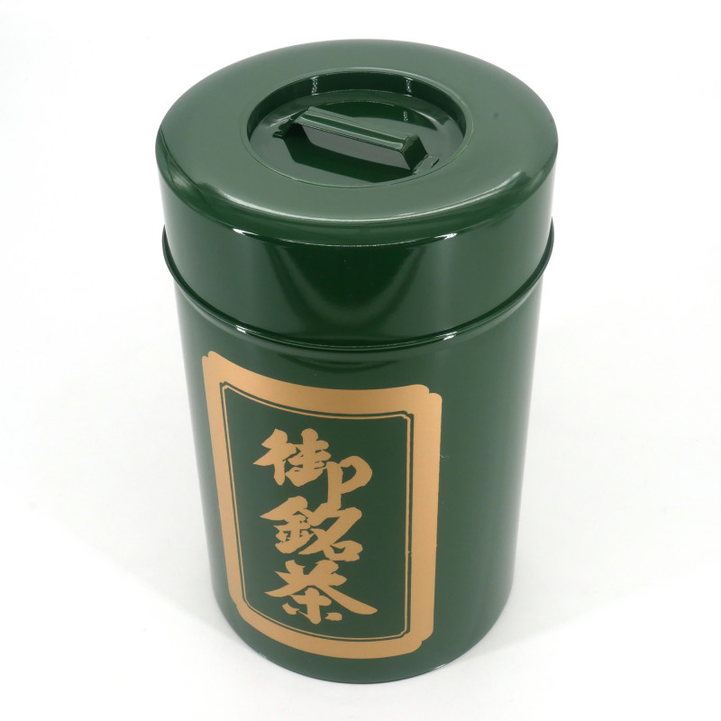 Grande Boîte à thé japonaise en métal, 1kg, verte, MIDORI