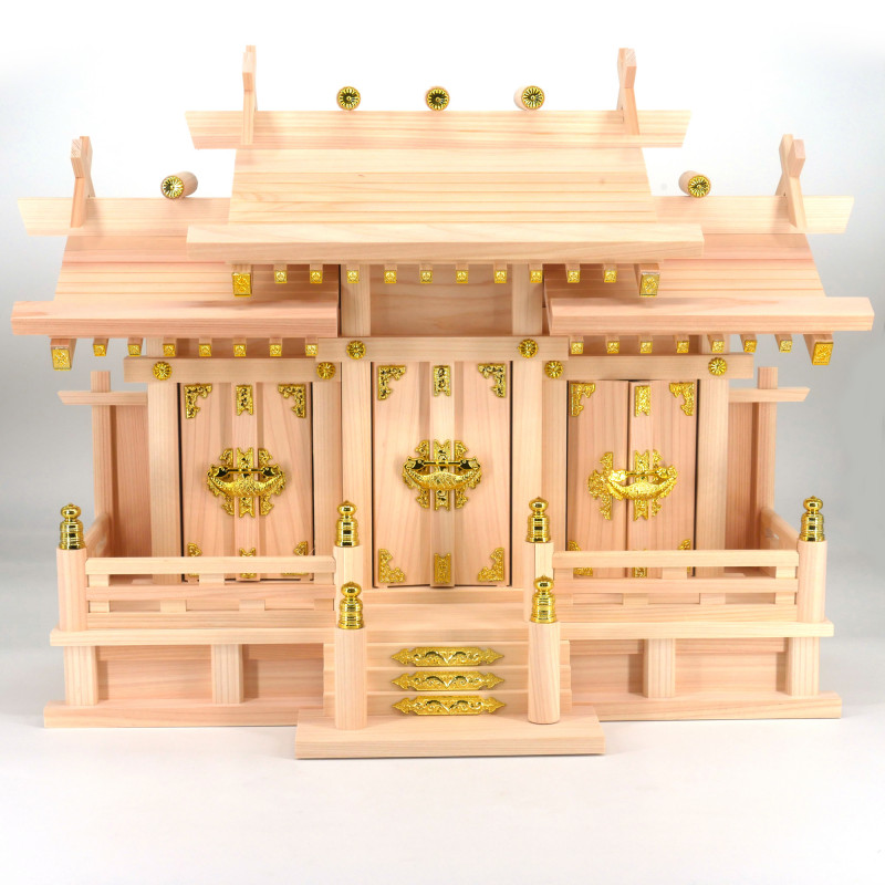 Grand Temple tombeau sanctuaire shintô Kamidana en bois miniature