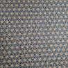Tessuto giapponese in cotone blu con motivo asanoha, ASANOHA, realizzato in Giappone larghezza 112 cm x 1m