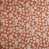 Tessuto giapponese in cotone rosso con motivo a vortice, UZUMAKI, realizzato in Giappone larghezza 112 cm x 1m