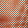 Tejido de algodón rojo japonés con motivo de pozo, IGETA, hecho en Japón ancho 112 cm x 1m