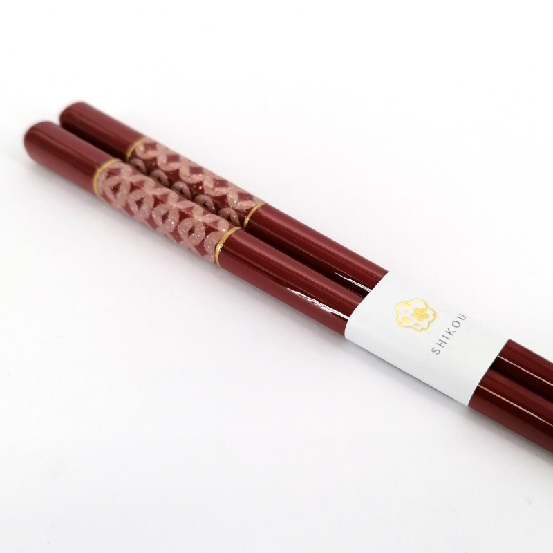 Pair of Japanese chopsticks in natural wood - WAKASA NURI SHIPPO