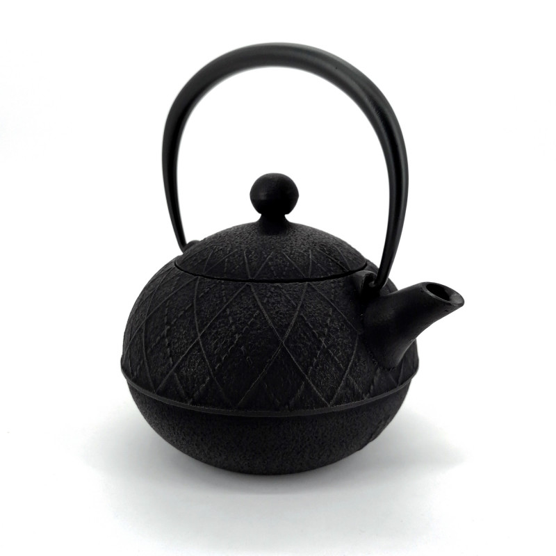 Japanese cast iron teapot from Japan, OIHARU ARGYLE, 0,6lt, black