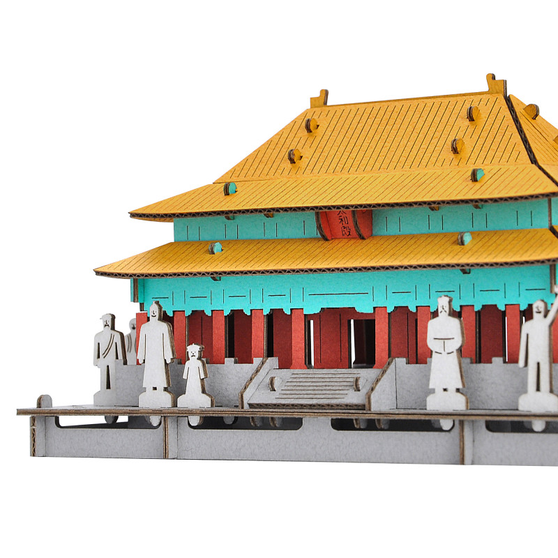 Mini cardboard model, FORBIDDEN CITY, Forbidden City of China, Made in Japan