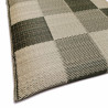 square pattern rice straw mat cushion - Heihō 55x55cm