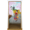 Rideau japonais noren en polyester, GEISHA