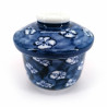 Taza de té japonesa con tapa chawanmushi, UME flores de ciruelo