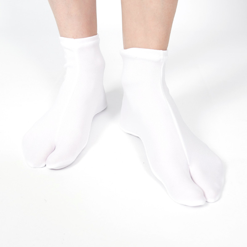 calcetines japoneses, NYLON STRETCH TABI, negro o blanco