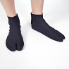 Paire de chaussettes japonaises, COTTON TABI, noir