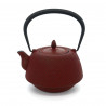 Japanese teapot cast iron, IWACHU NAMBU ARARE 1lt, Bordeaux
