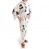 japanischer Herren yukata Kimono – weißer, SUMO, weiß