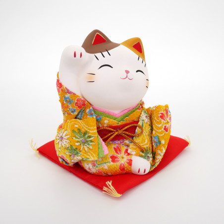 Salvadanaio giapponese manekineko gatto, CHOKIN BAKO, 16 cm