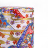 Japanische Teedose aus Washi-Papier, MONTS, lila