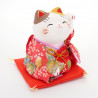 Chat porte-bonheur japonais manekineko, KIMONO HIDARI