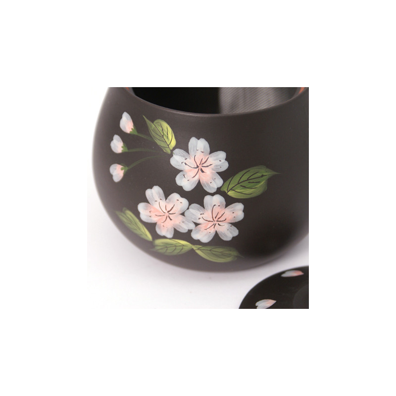 tetera kyusu japonesa Tokoname flores de cerezo SAKURA