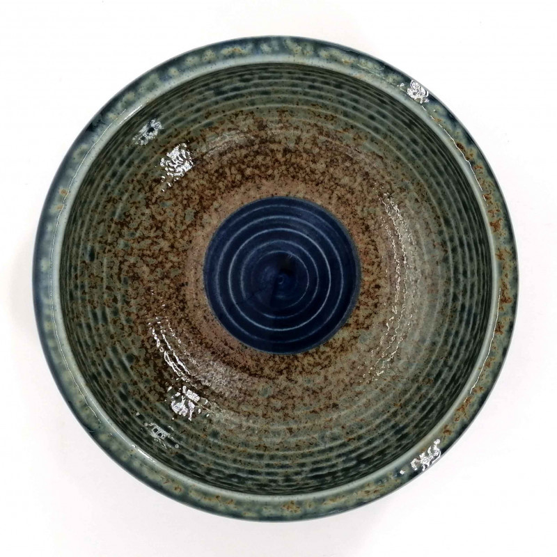 japanese bowl in ceramic Ø17x6,2cm SUNAJI blue and brown