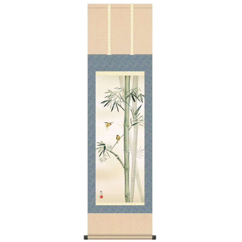 Japonés Kakemono Kakejiku, Bamboo - TAKE
