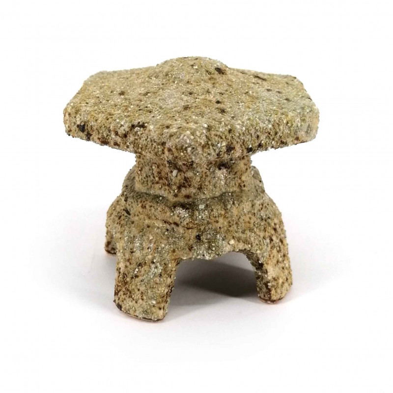 Farolillo de cerámica pequeño, aspecto piedra - TORO