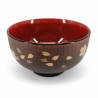 Soup bowl, in imitation wood resin, golden sakura - GORUDENCHERI
