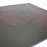 Japanese tray in painted, textured, black wood - SAKURA