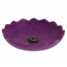 Quemador de incienso japonés de hierro fundido violeta, IWACHU LOTUS, flor de loto