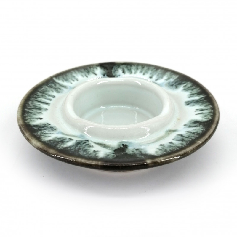 Ceramic ashtray, white infused paint - CHUNYU