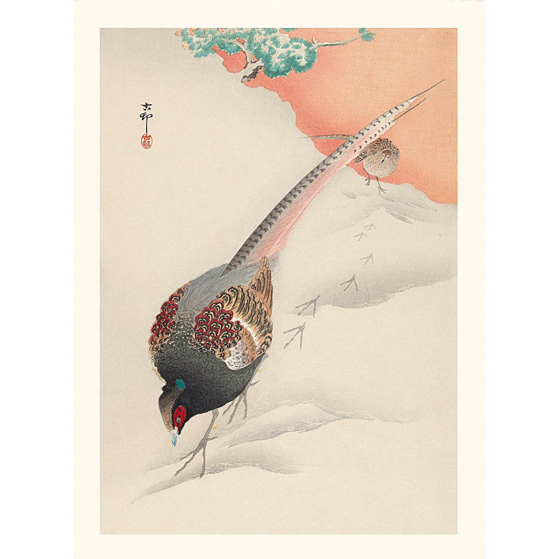 Estampe japonaise, Aigrette, Ohara Koson